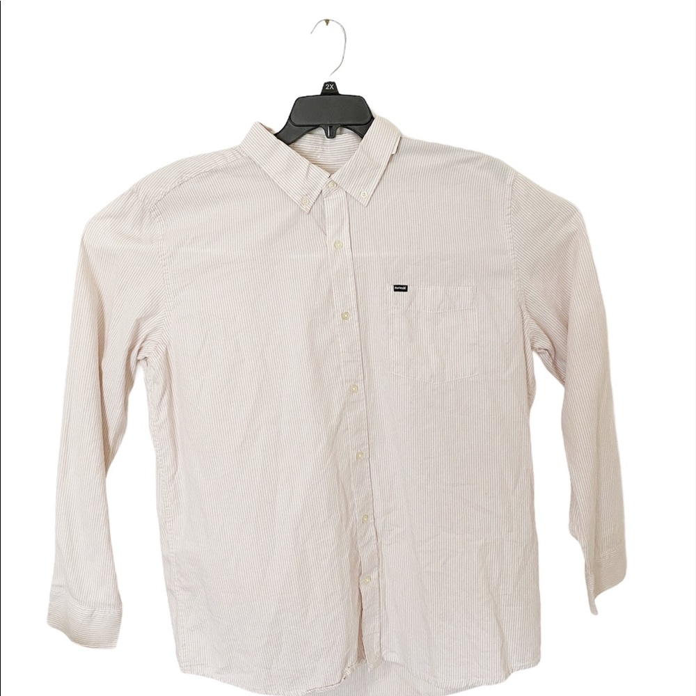 Hurley Shirt Men’s Long-Sleeve White Size XXL